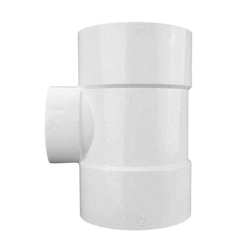 NDS 64P01 6" by 4" Tee Hub by Hub, White - Image 3